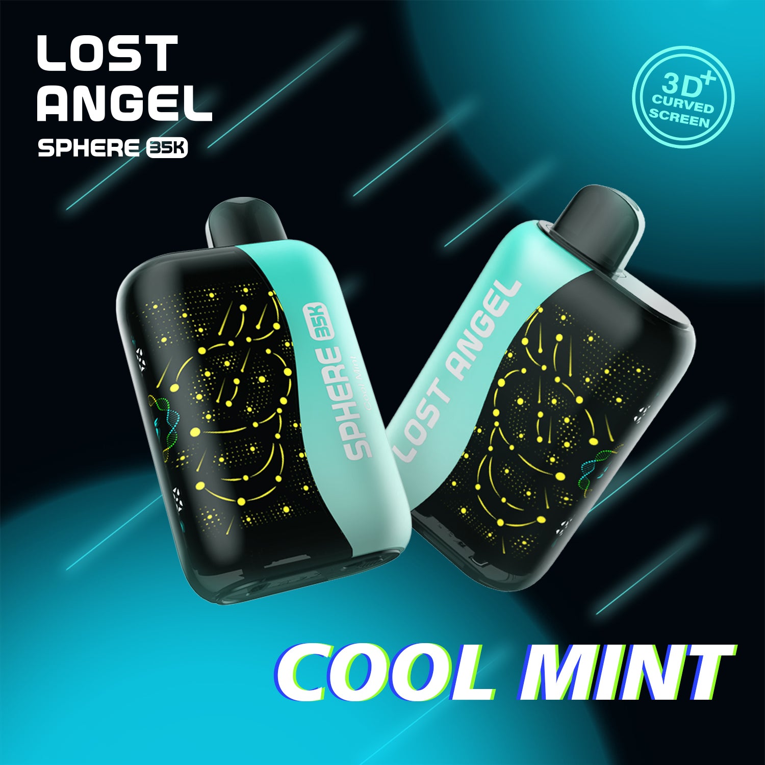 AuraMist Pro - Portable Smart Mist Device (Advanced Series)Sphere 35K by Lost Angel | 35,000 Puffs of Pure Flavor & Boost Mode Intensity