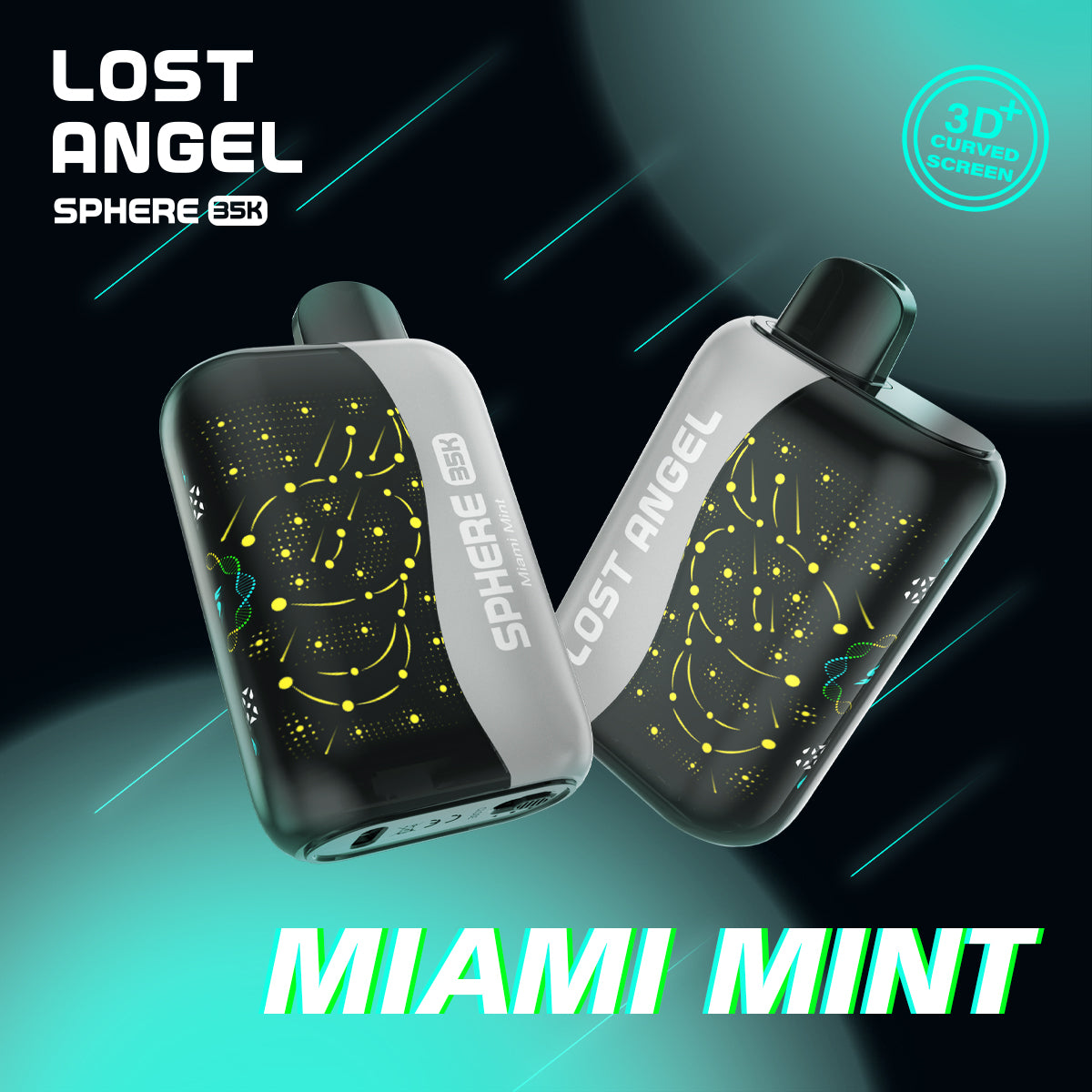 AuraMist Pro - Portable Smart Mist Device (Advanced Series)Sphere 35K by Lost Angel | 35,000 Puffs of Pure Flavor & Boost Mode Intensity