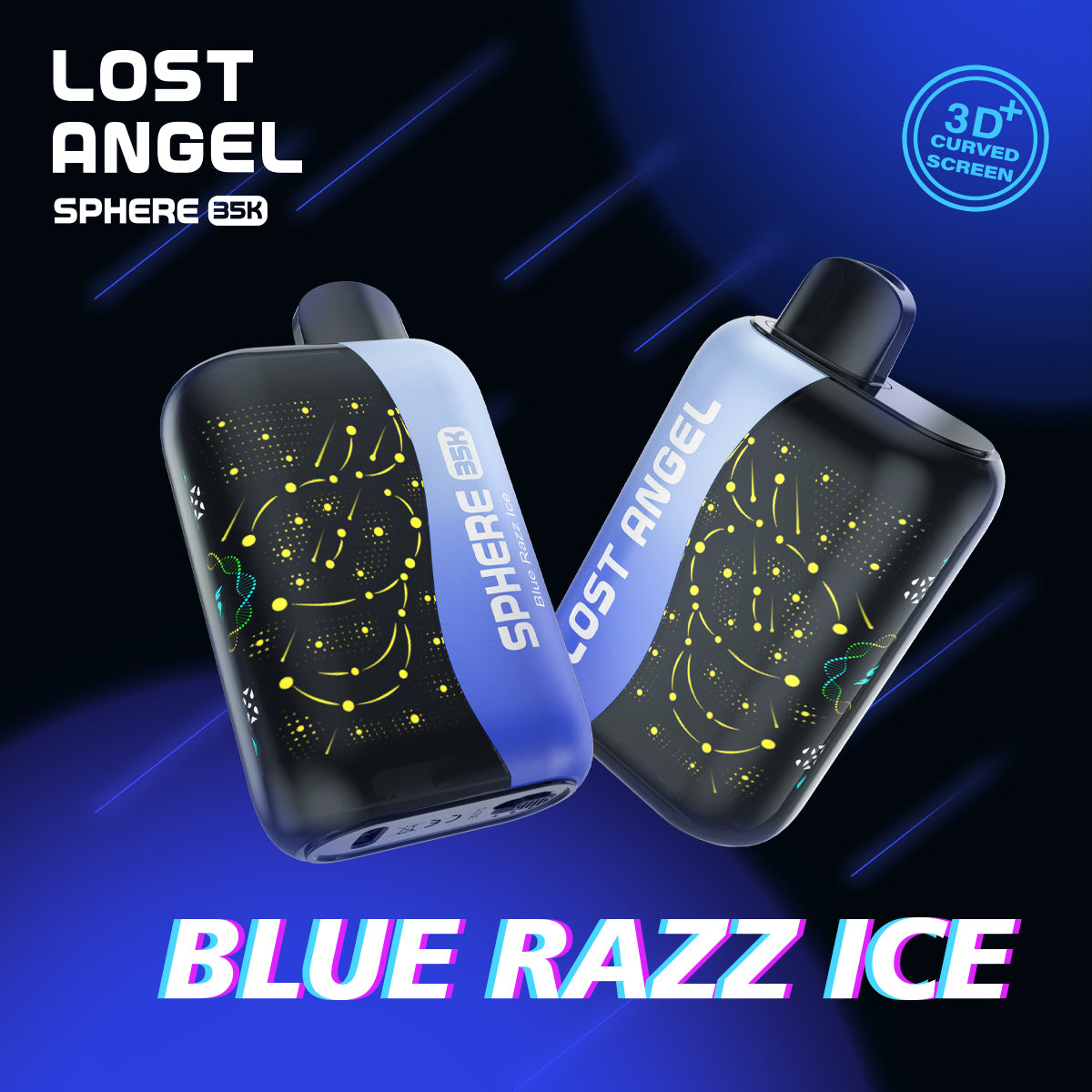 AuraMist Pro - Portable Smart Mist Device (Advanced Series)Sphere 35K by Lost Angel | 35,000 Puffs of Pure Flavor & Boost Mode Intensity