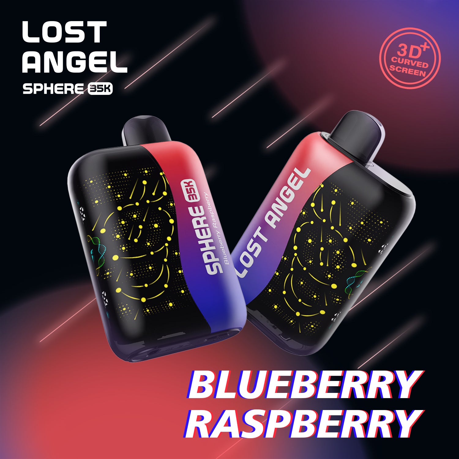 AuraMist Pro - Portable Smart Mist Device (Advanced Series)Sphere 35K by Lost Angel | 35,000 Puffs of Pure Flavor & Boost Mode Intensity